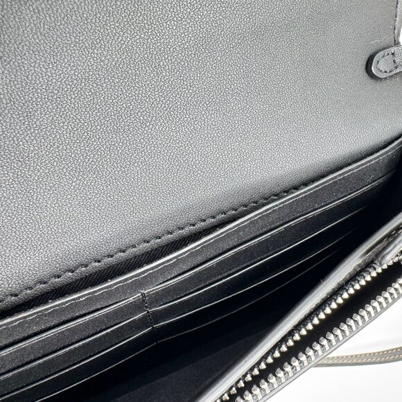 Coach Anna Foldover Crossbody Bag Tartan Plaid Red Black Coated Canvas Leather - Picture 13 of 16